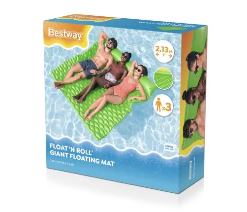 Inflatable Swimming Mattress Three-Person Bestway 213 x 170 x 21 cm 44106