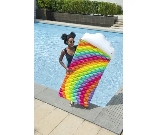 Inflatable Swimming Mattress Rainbow 216 x 80 cm Bestway 44107