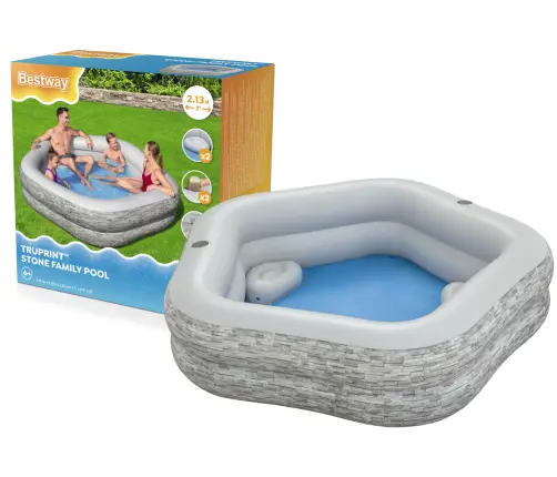 Inflatable Garden Pool 213x 206x 53 cm Bestway 54423
