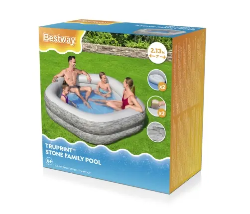 Inflatable Garden Pool 213x 206x 53 cm Bestway 54423
