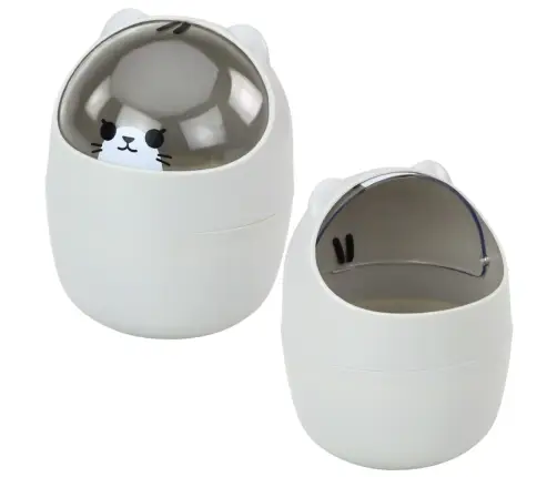 Mini Teddy Bear Basket for Desk Table Graphite Gray 1L 16cm