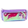 Holographic Purple Unicorn School Pencil Case 21.5x9 cm