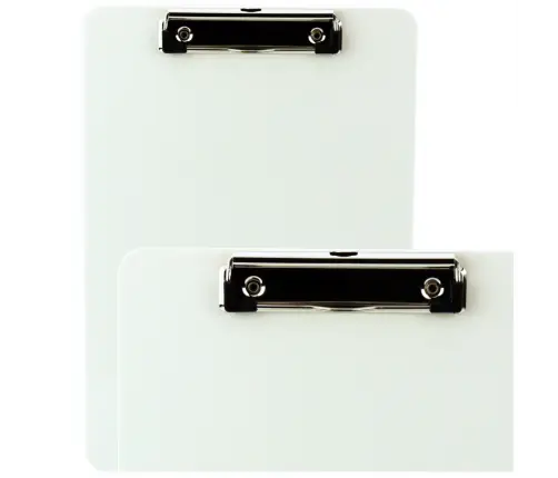 Clipboard Board Writing Ruler A4 Plastic White