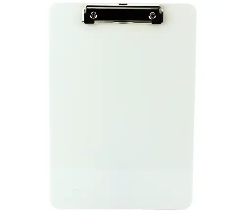 Clipboard Board Writing Ruler A4 Plastic White