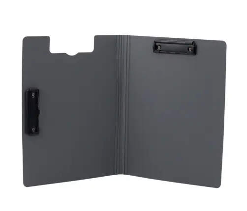 Board with Cover Two Clips A4 Plastic Green