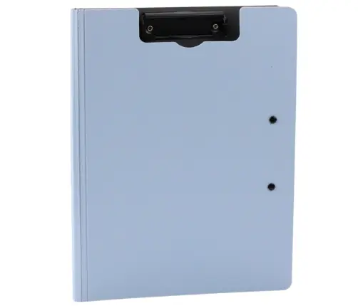 Board with Cover Two Clips A4 Plastic Light Blue