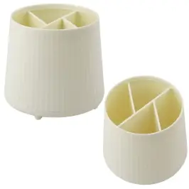 Cosmetics Organizer Office Supplies 5 Compartments Beige