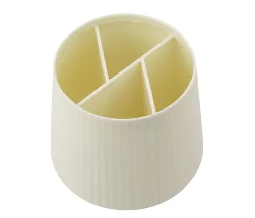 Cosmetics Organizer Office Supplies 5 Compartments Beige