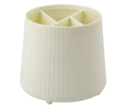 Cosmetics Organizer Office Supplies 5 Compartments Beige