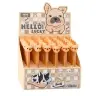 Gel Pen With Pug Dog Blue Beige Ink 0.5mm