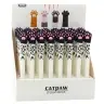 Cat Paw Gel Pen Blue Ink Black and White Cap 16,5cm