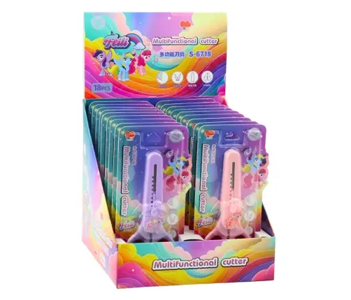 Children's Scissors With Cover Decorative Horse Mix 14cm