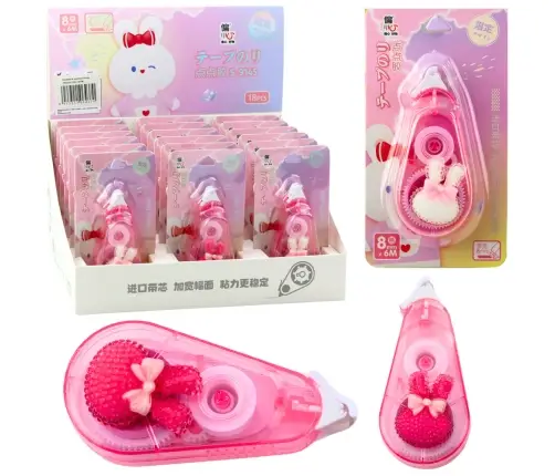 Correction Tape Mouse School Office Decorative Bunny Pink 8mm x 6m