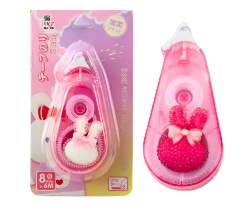 Correction Tape Mouse School Office Decorative Bunny Pink 8mm x 6m