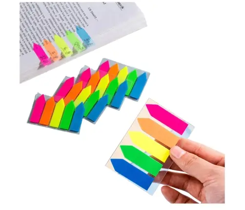 Self-Adhesive Colorful Arrows Index Cards 45x12mm