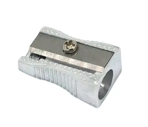 Single Metal Sharpener For Thin Pencils and Crayons
