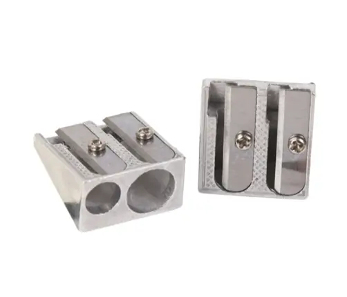 Double Metal Sharpener For Thick and Thin Crayons