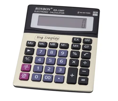 Ronbon RB-1200V Office Calculator Large 12-Digit Display