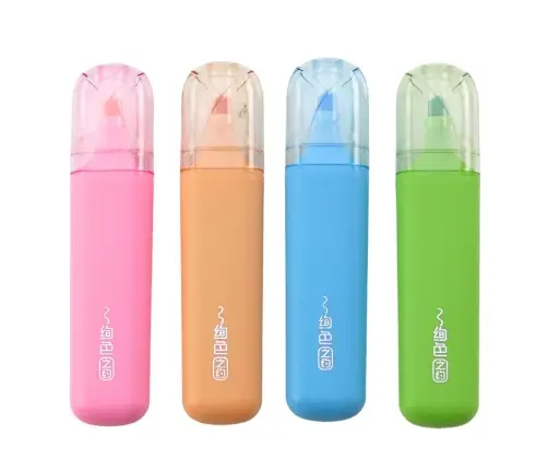 Set of 4 Colored Double-Tip Highlighters