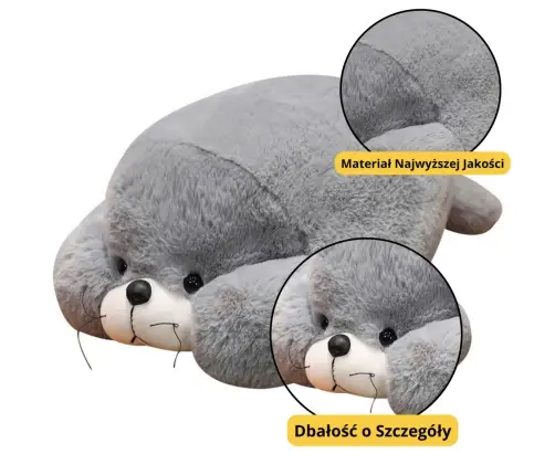 Plush Mascot Cuddly Toy Large Grey Seal 29cm