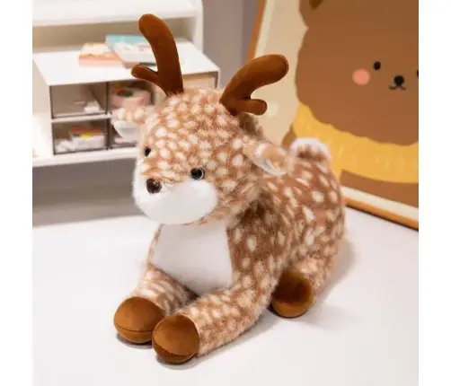 Plush Mascot Cuddly Toy Deer Brown Spotted 23cm