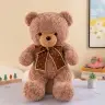 Plush Mascot Cuddly Toy Teddy Bear With Bow Polka Dots 45cm