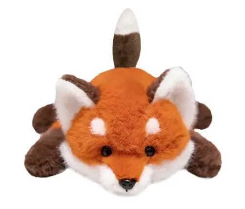 Plush Fox Cuddly Toy With Weighted Paws 30cm