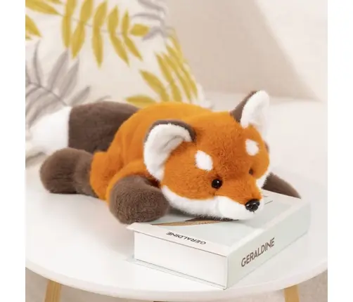 Plush Fox Cuddly Toy With Weighted Paws 30cm