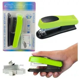Green Office Stapler Up to 30 Sheets Set of Staples 24/6 13cm