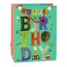 Paper Gift Bag Birthday Patterns 23 x 18 x 10.5 cm