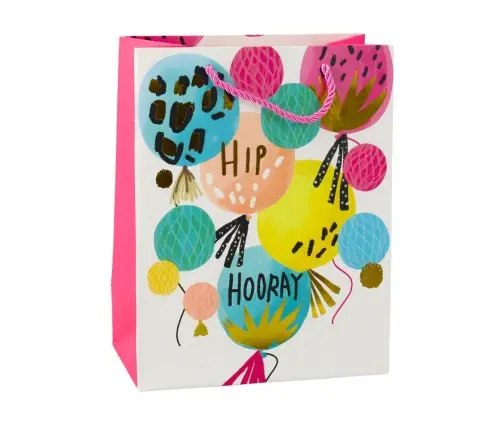 Paper Gift Bag Birthday Patterns 23 x 18 x 10.5 cm