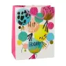 Paper Gift Bag Birthday Patterns 23 x 18 x 10.5 cm