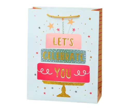 Birthday Gift Bag Happy Birthday 23 x 18 x 10cm