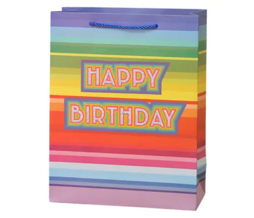 Birthday Gift Bag Happy Birthday 23 x 18 x 10cm