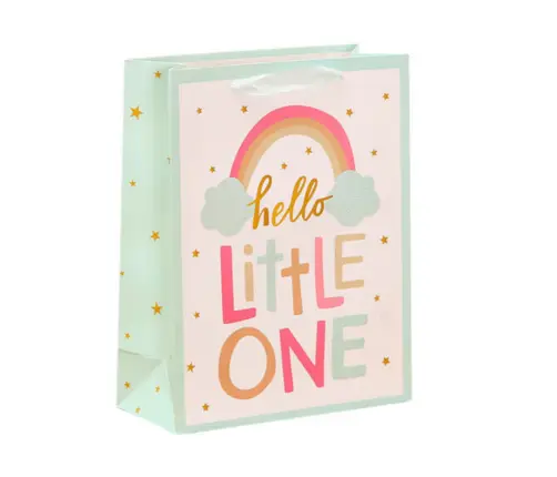 Hello Baby Little One Baby Gift Bag 36 x 12 x 10cm