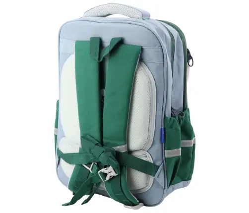 School Backpack Patches Dinosaur With Pencil Case Gray 16L