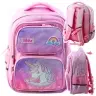 Unicorn School Backpack Chest Strap Pink 20L