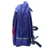 School Backpack With Patch Chest Strap Navy Blue 20L