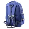School Backpack With Patch Chest Strap Navy Blue 20L