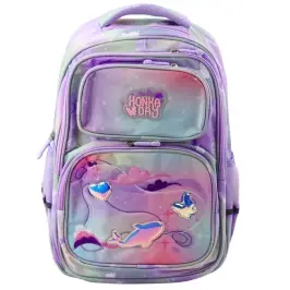 School Backpack Chest Strap Pastel Colored 20L School Backpack Chest Strap Pastel Colored 20L