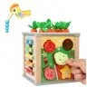 Wooden Cube Educational Sensory Multifunctional 6in1 Wooden Cube Educational Sensory Multifunctional 6in1