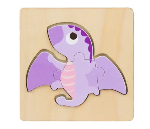 Wooden Puzzle Colored Puzzle 11 x 11cm Mix