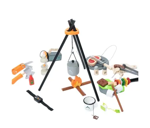 Camping Set Wooden Campfire Accessories 45 El Camping Set Wooden Campfire Accessories 45 El