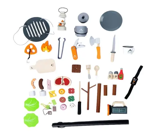 Camping Set Wooden Campfire Accessories 45 El Camping Set Wooden Campfire Accessories 45 El