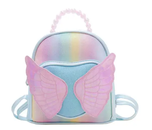 Children's Backpack Shiny Wings Pearls Blue 22cm