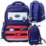 Children's School Backpack Chest Strap Navy Blue Red Space 38x28x19cm