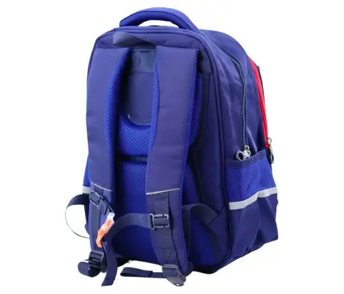 Children's School Backpack Chest Strap Navy Blue Red Space 38x28x19cm