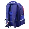 Children's School Backpack Chest Strap Navy Blue Red Space 38x28x19cm