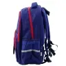 School Backpack Chest Strap Navy Blue Red 20L