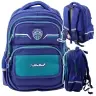 Children's School Backpack Chest Strap Navy Blue Green 38x28x19 cm